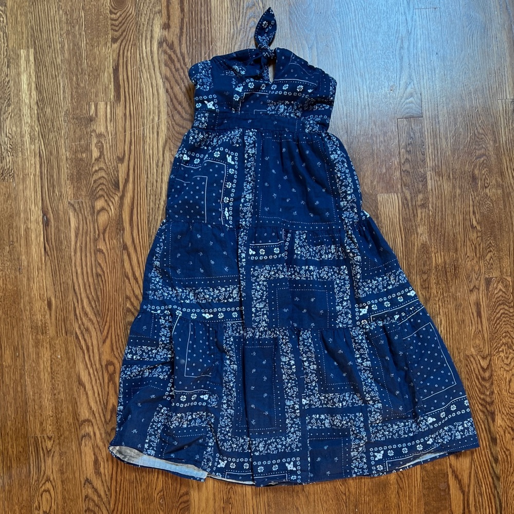 Strapless bandana dress